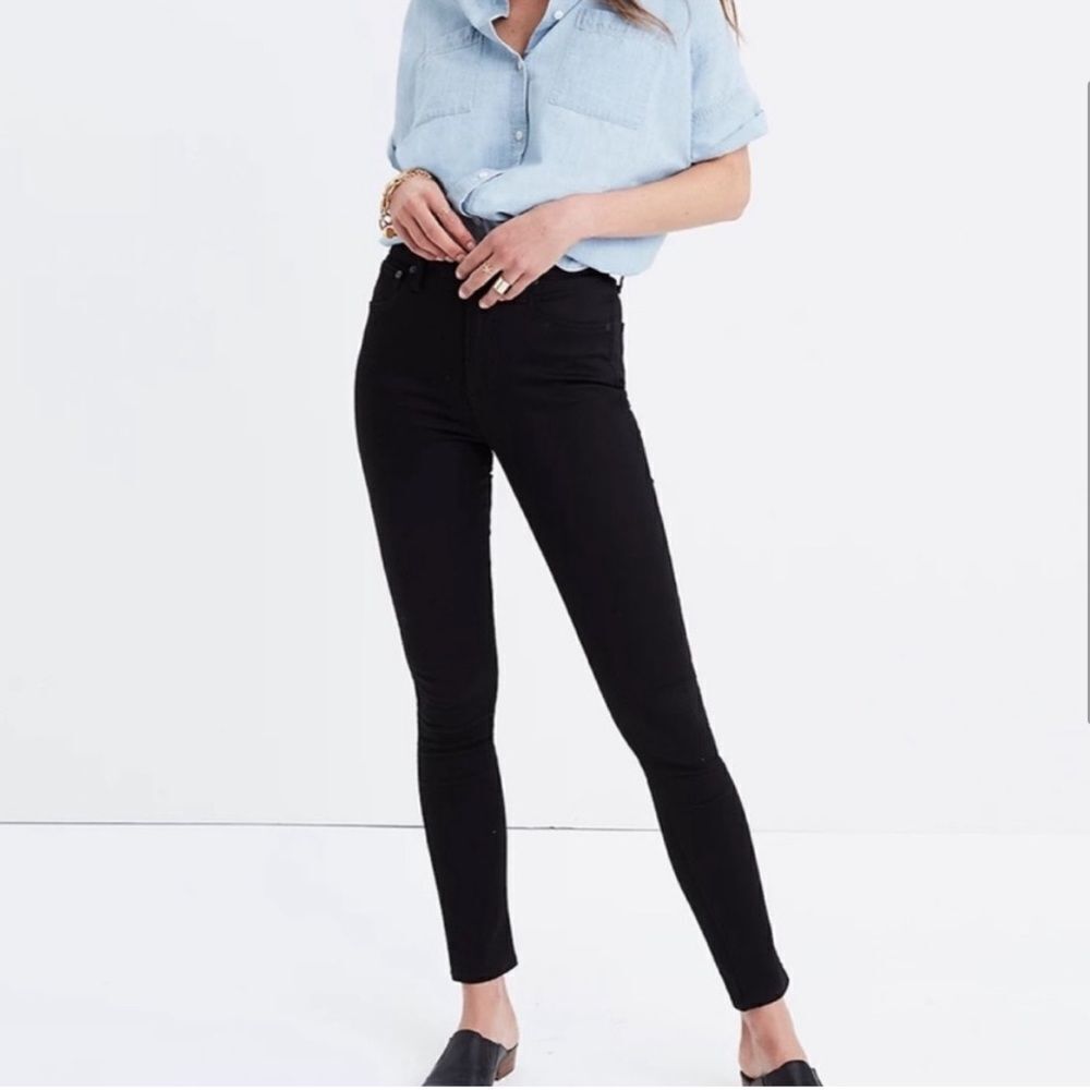 Madewell 10" High Rise Skinny Jean Black 28